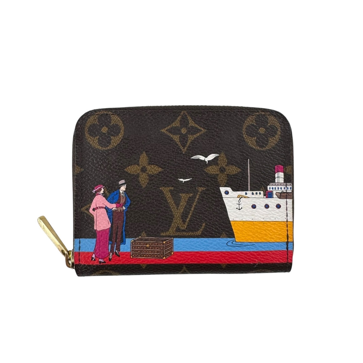 Louis Vuitton Monogram Transatlantic Zippy Compact Wallet